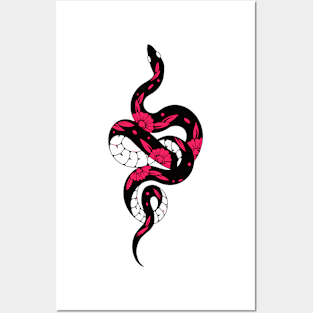 Flower snake 1 Posters and Art